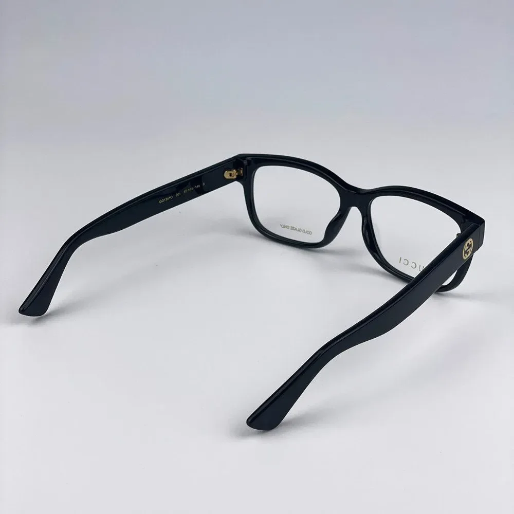 Gucci GG1341O 001 Eyeglasses Black Rectangle Women